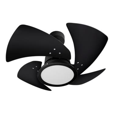 Imagem de Ventilador De Teto Venti-Delta Preto Com 4 Pás Preto De Mdf 84Cm De Diâmetro 110V Led Luz 3000K