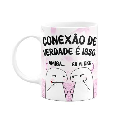 Imagem de Caneca Flork Amigas - Conexão de verdade é isso