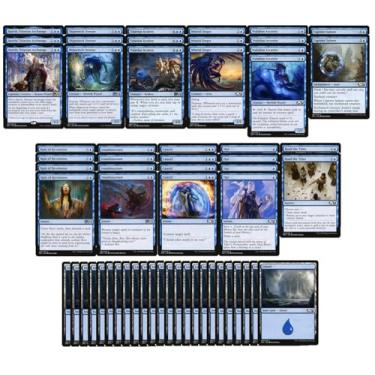 Imagem de Magic The Gathering Blue Control Introductory Deck - Starter Deck - Mono Blue - Modern Legal - Custom Built - MTG - 60 Card!