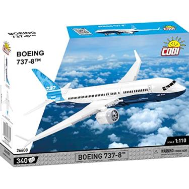 Imagem de COBI Avião Boeing 737-8™ Kit de Montagem 340 Peças, Móvel, Dobrável, Multicolorido, 1:110, Para Crianças, Adolescentes e Adultos, Unissex
