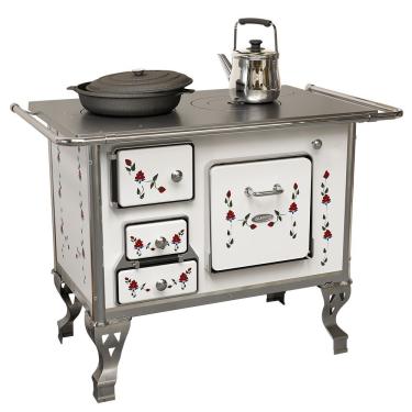 Imagem de Fogão A Lenha N1 Ferro Fundido Floreio Direito