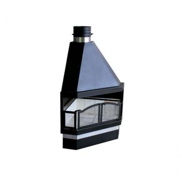 Imagem de Lareira De Canto 98 X 75 X 50 Cm - Metalurgica Adams