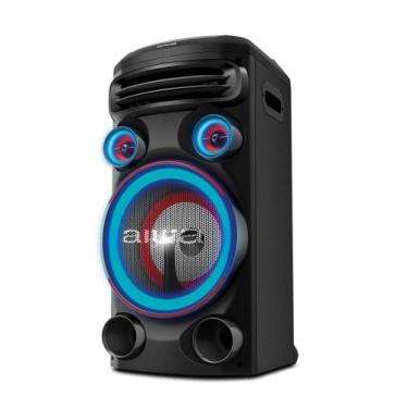 Imagem de Caixa de Som Torre AIWA 1500W 1Woofer10" Bluetooth RGB USB Preta T1W-0