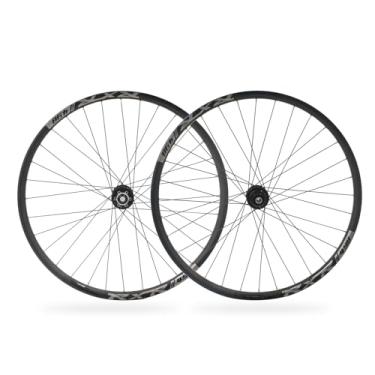 Imagem de rningo Rodas De Alta Resistência Para Mountain Bike Sem Câmara Ar 26/27,5/29", Aros Com Freio A Disco, Dianteira Boost M15*110 Mm, Traseira M12*148 Liga Alumínio (Rodas, 27,5")