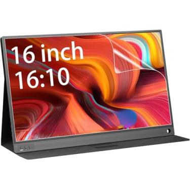 Imagem de MUBUY-GOL Protetor De Tela Para Monitor Portátil 16" Com 2 Unidades Arzopa/Mnn/Kyy/Vilva/Asus/Fangor/Viewsonic/Qqh, Proteção Transparente Antirriscos Alta Definição