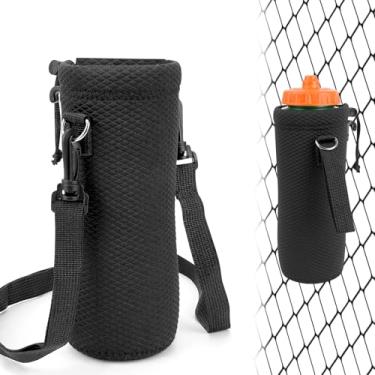 Imagem de Linkidea Suporte de garrafa de água com gancho de cerca compatível com Gatorade Plastic Squeeze 946 ml, YETI Rambler 510 g, suporte esportivo para garrafa de água com alça de ombro para beisebol