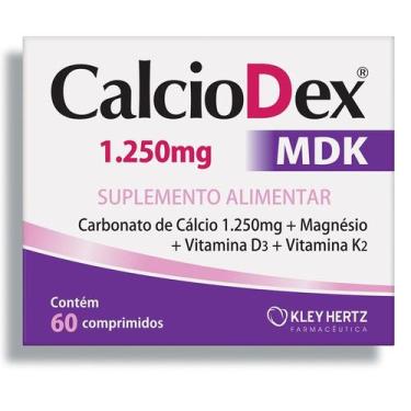 Imagem de CalcioDex MDK 1.250mg 60 comprimidos - KLEY HERTZ