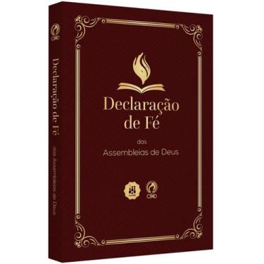 Imagem de Declaração de Fé das Assembleias de Deus  Atualizada  Capa Vinho - Cpa