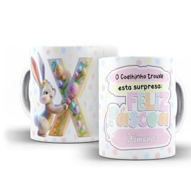 Imagem de Caneca branca ALFABETO PÁSCOA (X)