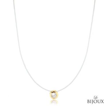 Imagem de Colar Ponto de Luz Fio Invisível - M