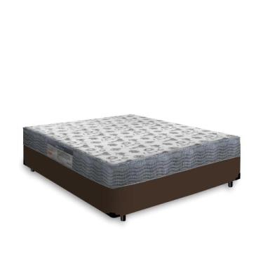 Imagem de Cama Box com Colchão de Espuma D33 Ortobom ISO 100 Viúva 128cm, Marrom