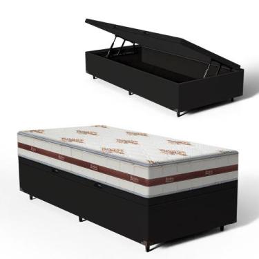 Imagem de Cama Box Baú com Colchão de Molas Ensacadas Anjos Classic Solteiro 78c