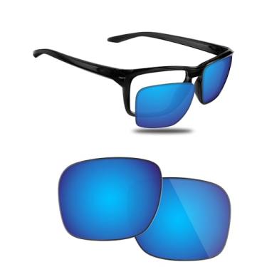 Imagem de Fiskr Lentes polarizadas de substituição compatíveis com óculos de sol Oakley Sylas OO9448 57 mm, resistente a impactos e ajuste perfeito, Azul gelo, One Size