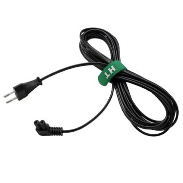 Imagem de HangTon Cabo de alimentação europeu plugue europeu CEE7/16 para IEC320 C7 retangular para laptop PS4 lâmpada LED TV alto-falante monitor impressora eletrodomésticos 5 m