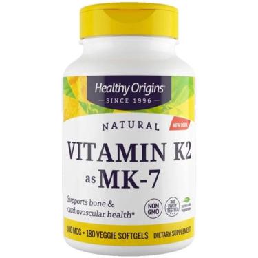 Imagem de Vitamina K2, 100mcg, 180 Cápsulas, HEALTH  ORIGI