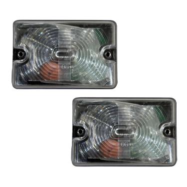 Imagem de 2 Lanterna Lateral Caminhão Carreta Bau Tijolinho Gf0.115