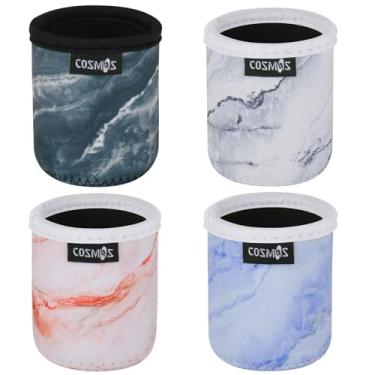 Imagem de Cosmos 4 Peças De Mangas Neoprene Macio 7,5 Fl Oz Para Mini Latas, Isoladores, Cooler, Elegantes, Capas Bebidas, Suporte Capa Isolante Latas Energia E Cerveja