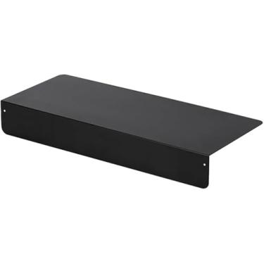 Imagem de Cozinha Geladeira Gap Board Side Alargamento Extensão Defletor Sem Perfuração Placa De Armazenamento Bancada Gap Rack Adequado Para Cozinha Banheiro Peitoril Da Janela Lavanderia, Black, 50x20cm