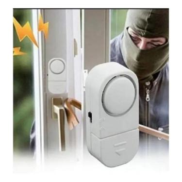 Imagem de Alarme Magnético Sensor Presença Sem Fio Janela Porta Imã Nf - Time