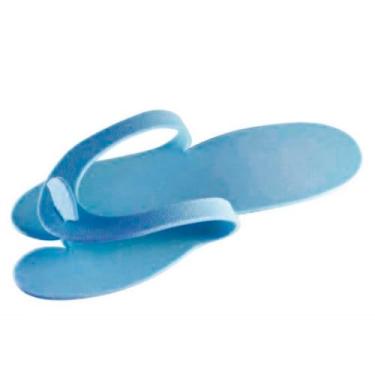 Imagem de CHINELO DE E.V.A DESCARTAVEL PARA MANICURE PACOTE C/10 PARES AZUL ESCURO