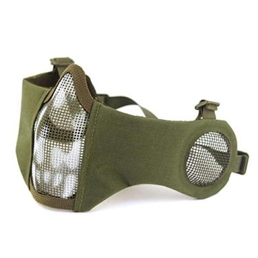 Imagem de Proteção tática para Airsoft CS proteção de proteção de malha de nylon com proteção de meia face com tampa de orelha ATAIRSOFT, Gskull