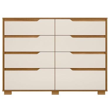 Imagem de Cômoda Gaveteiro Georgia Freijó Off White - Moval