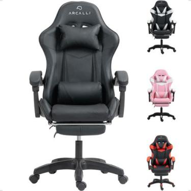 Imagem de Cadeira Gamer Escritório Arcalli Ergonômica Profissional, Preto