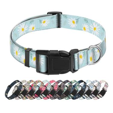 Imagem de SXboxing Coleira para cães, coleira fofa para cães pequenos, médios e grandes, coleiras macias personalizadas para animais de estimação com fivela de liberação rápida para caminhada, corrida