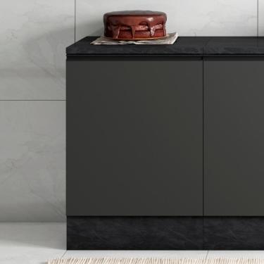 Imagem de Balcão De Cozinha Cooktop 80cm Grace Grafite Z44 - Mpozenato