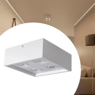 Imagem de Luminária De Teto Plafon Sobrepor Modulo Recuado - Branco - 110V/220V