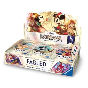 Imagem de Ravensburger Disney Lorcana TCG: Fabled Booster Pack Display | 24 Packs with 12 Trading Cards Each | Ideal for Collectors & Disney Fans | Suitable for Ages 8+