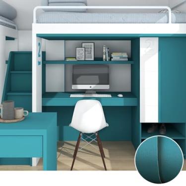 Imagem de Papel de parede autoadesivo de material de PVC espesso para renovação de dormitório papel de parede de armário de mesa impermeável e à prova de umidade adesivos de parede decorativos de apartamentos