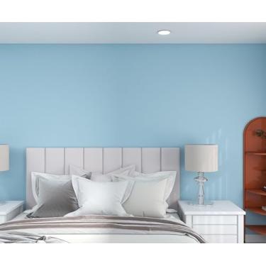Imagem de Papel de parede autoadesivo de PVC de cor pura adesivo de parede impermeável quarto sala de estar escritório restaurante papel de parede azul céu 40 * 500 cm