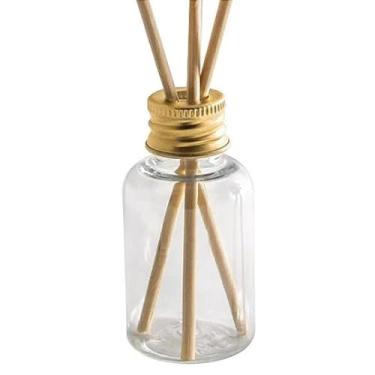 Imagem de 50 Frascos Para Aromatizador de Ambiente 30ml tampa de alumínio(DOURADA,S)