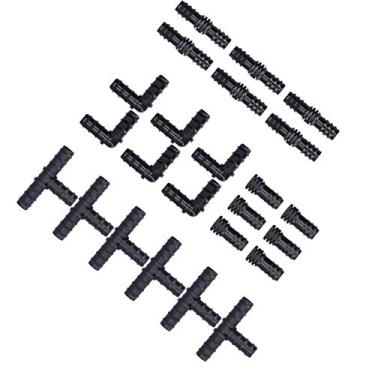 Imagem de Yctze Kit de Encaixe de Irrigação por Gotejamento de 24pcs - Conectores Farpados de 1/2 "para Estufa de Jardim, Acessórios Eficientes do de Rega para Camiseta de Irrigação, Peças de Mangueira