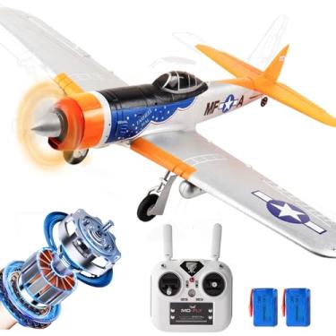 Imagem de Ssccgym 695MM 27.4 Inch P47 P-47 Large Brushless Remote Controlled Plane Airplane for Beginners Adults Expert 4-Channel Hobby RC Glider 3D Aerobatic / 6G Gyro Xpilot 1/16 (RTF 2-Batteries)