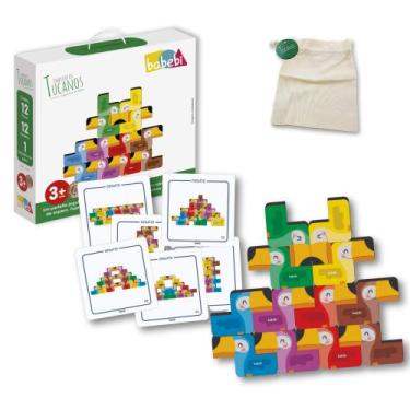 Imagem de Brinquedo Infantil Joguinhos de Bolsa Empilhe os Tucanos Babebi - 6013