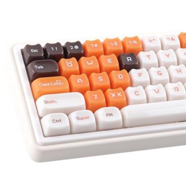 Imagem de Teclas PBT 126 teclas perfil MOA bonito teclado para teclados mecânicos Cherry Gateron