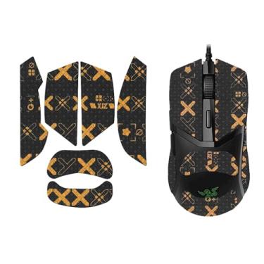 Imagem de NOUKAJU Fita adesiva para mouse com cobertura total para Razer Cobra e Razer Cobra Pro, fita antiderrapante para mouse, kit de atualização de mouse profissional pré-cortado resistente ao suor (preto e