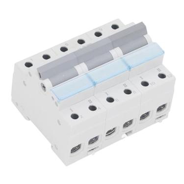 Imagem de FTVOGUE Interruptor de Transferência Manual, Disjuntor de Potência Dupla 400VAC 3p MTS, para Trailers, Geradores, Casas, Proteção IP20, Retardador de Chama de PC (100a)