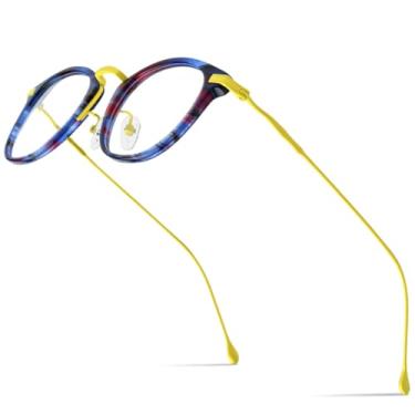 Imagem de VFDHN Armação de óculos de acetato de titânio para homens e mulheres (2)