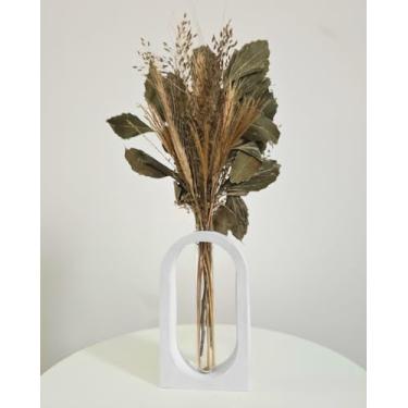 Imagem de Arranjo De Flores Secas Decorativo Vaso Solitário Portal