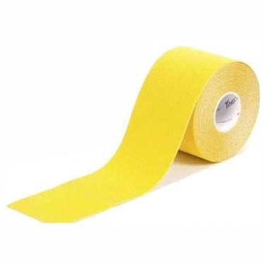 Imagem de Bandagem Elástica Funcional Fita Kinesio Tape - resistente à água, fita cinesiologia para alívio dor muscular (Amarela)