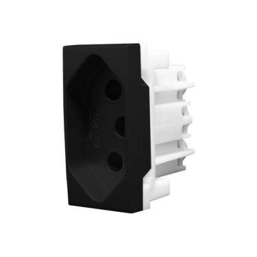 Imagem de Módulo Tomada 20A Inova Pro Class 85710 Alumbra Preto Fosco