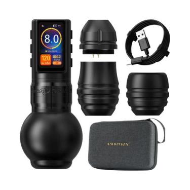 Imagem de Caneta Máquina De Tatuagem Sem Fio Com Haste Reta De 4,0mm Ambition Tr