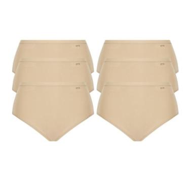 Imagem de Kit 6 Calcinhas Classicas Altas Loba Lupo 40351-001, Nude, GG