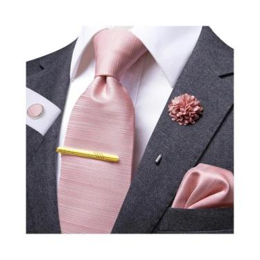Imagem de Conjunto De Gravata De Seda Elegante Com Estampa Paisley E Abotoaduras