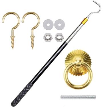 Imagem de Rrlihjgu Gancho e Puxador para Sótão, Pólo Extensível De 163 Cm Para Liberação De Porta, Gancho Extensor Para Acesso A Portas De Sótão Carga Janela De RV Garagem Escadas Armário