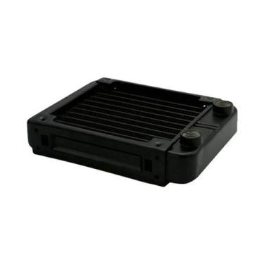 Imagem de Radiador De Resfriamento a Água Em Alumínio Preto E Branco Para CPU GP