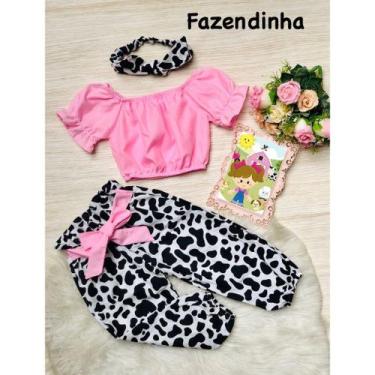 Imagem de Conjunto Blogueirinha Roupa De Menina Infantil Mini Diva Modinha Blogu